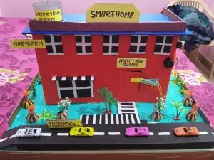 Smart homes working model school